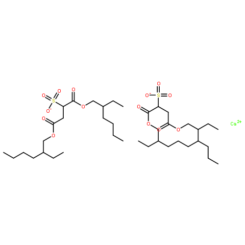 Butanedioic acid,2-sulfo-, 1,4-bis(2-ethylhexyl) ester, calcium salt (2:1)