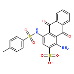 1-amino-9,10-dihydro-9,10-dioxo-4-p-toluenesulphonamidoanthracene-2-sulphonic acid