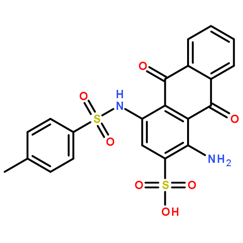 1-amino-9,10-dihydro-9,10-dioxo-4-p-toluenesulphonamidoanthracene-2-sulphonic acid