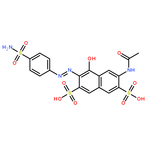 2,7-Naphthalenedisulfonicacid, 6-(acetylamino)-3-[2-[4-(aminosulfonyl)phenyl]diazenyl]-4-hydroxy-