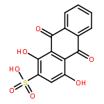 9,10-dihydro-1,4-dihydroxy-9,10-dioxoanthracene-2-sulphonic acid