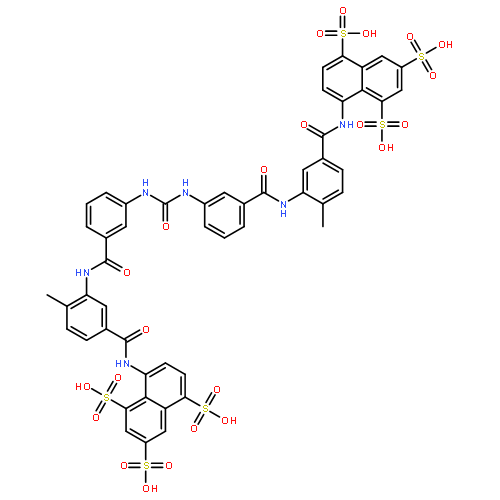 1,3,5-Naphthalenetrisulfonicacid,8,8'-[carbonylbis[imino-3,1-phenylenecarbonylimino(4-methyl-3,1-phenylene)carbonylimino]]bis-