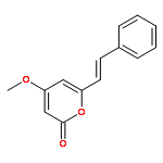 2H-Pyran-2-one,4-methoxy-6-(2-phenylethenyl)-