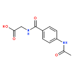 2-[(4-acetamidobenzoyl)amino]acetic acid