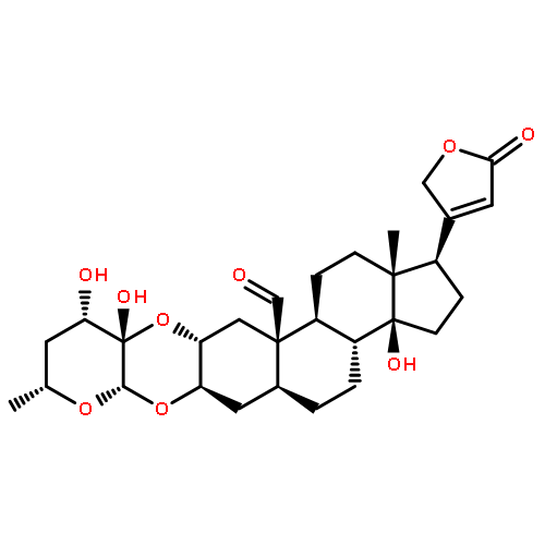 Card-20(22)-enolide,14-hydroxy-19-oxo-2,3-[[(2S,3S,4S,6R)-tetrahydro-3,4-dihydroxy-6-methyl-2H-pyran-3,2-diyl]bis(oxy)]-,(2a,3b,5a)-