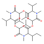 Cyclo[(2R)-2-hydroxy-3-methylbutanoyl-N-methyl-L-isoleucyl-(2R)-2-hydroxy-3-methylbutanoyl-N-methyl-L-valyl-(2R)-2-hydroxy-3-methylbutanoyl-N-methyl-L-valyl]