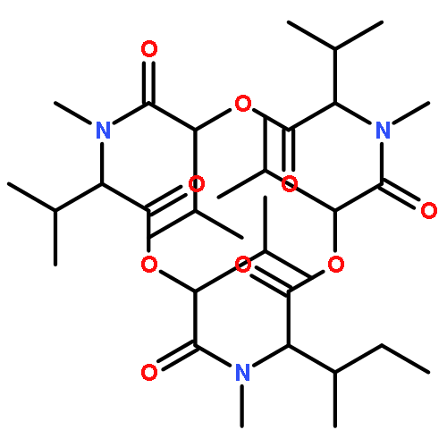 Cyclo[(2R)-2-hydroxy-3-methylbutanoyl-N-methyl-L-isoleucyl-(2R)-2-hydroxy-3-methylbutanoyl-N-methyl-L-valyl-(2R)-2-hydroxy-3-methylbutanoyl-N-methyl-L-valyl]