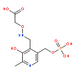 {[({3-hydroxy-2-methyl-5-[(phosphonooxy)methyl]pyridin-4-yl}methyl)amino]oxy}acetic acid