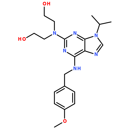 Ethanol,2,2'-[[6-[[(4-methoxyphenyl)methyl]amino]-9-(1-methylethyl)-9H-purin-2-yl]imino]bis-