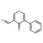 4H-Pyran-3-carboxaldehyde, 4-oxo-5-phenyl-