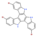 5H-Diindolo[2,3-a:2',3'-c]carbazole, 2,9,14-tribromo-6,11-dihydro-