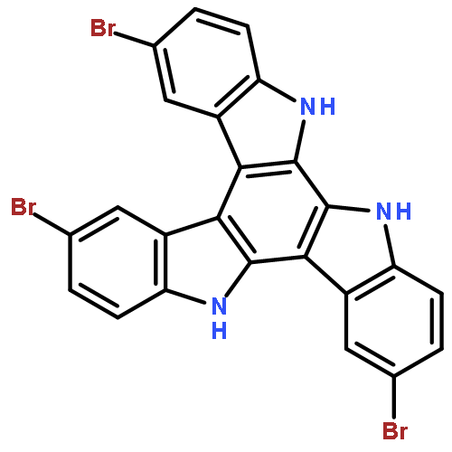 5H-Diindolo[2,3-a:2',3'-c]carbazole, 2,9,14-tribromo-6,11-dihydro-