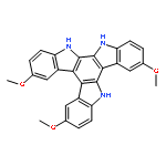 5H-Diindolo[2,3-a:2',3'-c]carbazole, 6,11-dihydro-2,9,14-trimethoxy-