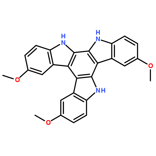 5H-Diindolo[2,3-a:2',3'-c]carbazole, 6,11-dihydro-2,9,14-trimethoxy-