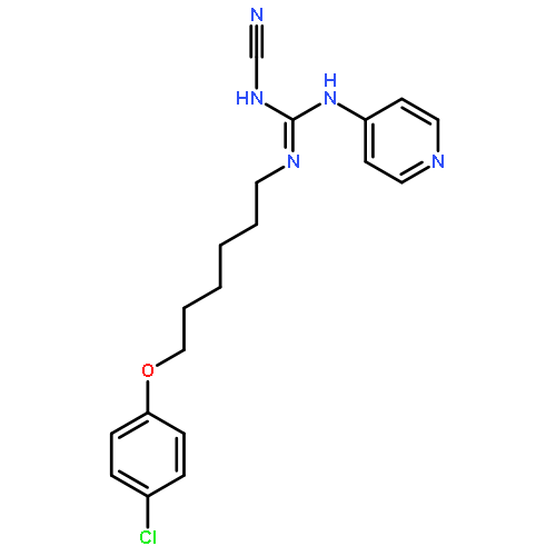 2-[6-(4-chlorophenoxy)hexyl]-1-cyano-3-pyridin-4-ylguanidine