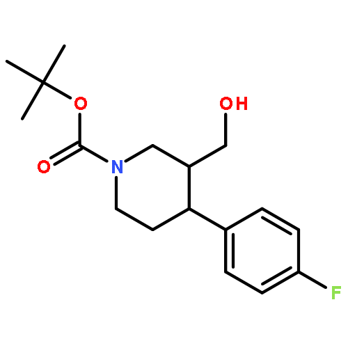 (3S,4R)-tert-Butyl 4-(4-fluorophenyl)-3-(hydroxymethyl)piperidine-1-carboxylate