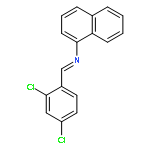 1-Naphthalenamine, N-[(2,4-dichlorophenyl)methylene]-