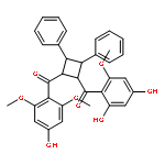 (2,4-Dihydroxy-6-methoxy-phenyl)-[2-(4-hydroxy-2,6-dimethoxy-benzoyl)-3,4-diphenyl-cyclobutyl]-methanone