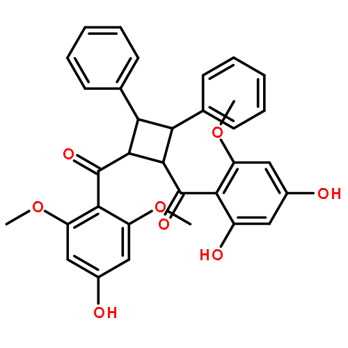 (2,4-Dihydroxy-6-methoxy-phenyl)-[2-(4-hydroxy-2,6-dimethoxy-benzoyl)-3,4-diphenyl-cyclobutyl]-methanone