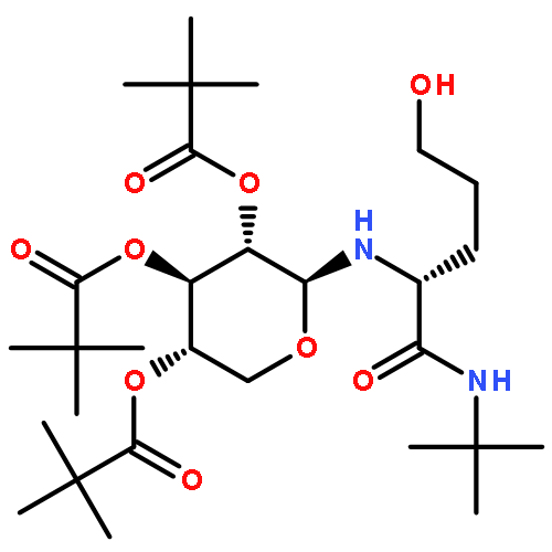 [(2S,3S,4R,5S)-4,5-bis(2,2-dimethylpropanoyloxy)-2-[[(1R)-4-hydroxy-1-(tert-butylcarbamoyl)butyl]amino]oxan-3-yl] 2,2-dimethylpropanoate