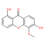 1,6-dihydroxy-5-methoxy-xanthen-9-one