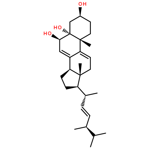 Ergosta-7,9(11),22-triene-3,5,6-triol, (3b,5a,6b,22E)-