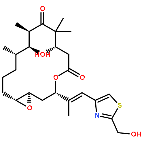 4,17-Dioxabicyclo[14.1.0]heptadecane-5,9-dione,7,11-dihydroxy-3-[(1E)-2-[2-(hydroxymethyl)- 4-thiazolyl]-1-methylethenyl]-8,8,10,- 12-tetramethyl-,(1S,3S,7S,10R,11S,12S,16R)- 