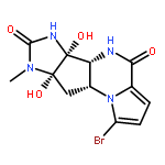 Imidazo[4',5':4,5]cyclopenta[1,2-e]pyrrolo[1,2-a]pyrazine-4,7-dione,1-bromo-5,5a,5b,6,8,8a,9,9a-octahydro-5b,8a-dihydroxy-8-methyl-,(5aR,5bR,8aS,9aR)-