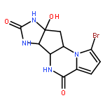 (5aS,5bS,8aS,9aR)-1-bromo-8a-hydroxy-5,5a,5b,6,8,8a,9,9a-octahydroimidazo[4',5':4,5]cyclopenta[1,2-e]pyrrolo[1,2-a]pyrazine-4,7-dione