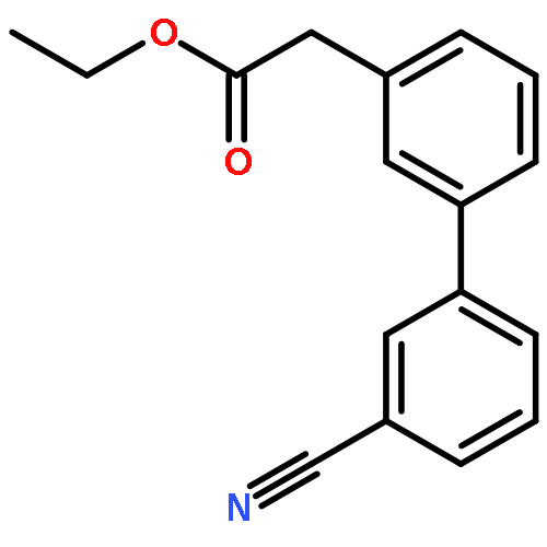 [1,1'-Biphenyl]-3-acetic acid, 3'-cyano-, ethyl ester