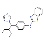 N-(4-(2-Ethyl-1-(1H-1,2,4-triazol-1-yl)butyl)phenyl)benzo[d]thiazol-2-amine