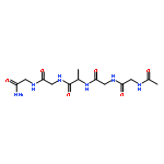 Glycinamide, N-acetylglycylglycyl-L-alanylglycyl-