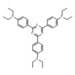 4-[4,6-BIS[4-(DIETHYLAMINO)PHENYL]-1,3,5-TRIAZIN-2-YL]-N,N-DIETHYLANILINE 