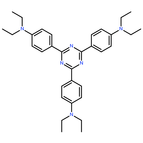 4-[4,6-BIS[4-(DIETHYLAMINO)PHENYL]-1,3,5-TRIAZIN-2-YL]-N,N-DIETHYLANILINE 