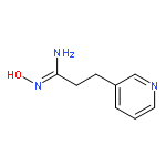 (1Z)-N'-hydroxy-3-(pyridin-3-yl)propanimidamide