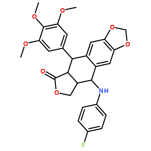 (5R,5aR,8aS,9S)-9-[(4-fluorophenyl)amino]-5-(3,4,5-trimethoxyphenyl)-5,8,8a,9-tetrahydrofuro[3',4':6,7]naphtho[2,3-d][1,3]dioxol-6(5aH)-one