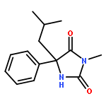 2,4-Imidazolidinedione, 3-methyl-5-(2-methylpropyl)-5-phenyl-