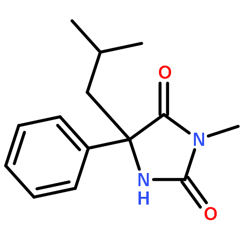 2,4-Imidazolidinedione, 3-methyl-5-(2-methylpropyl)-5-phenyl-