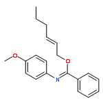 Benzenecarboximidic acid, N-(4-methoxyphenyl)-, (2E)-2-hexenyl ester