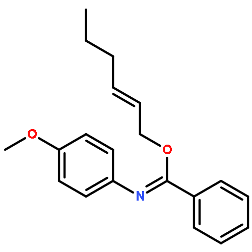 Benzenecarboximidic acid, N-(4-methoxyphenyl)-, (2E)-2-hexenyl ester