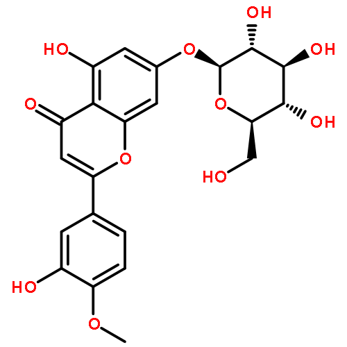 3',5-Dihydroxy-7-(β-D-glucopyranosyloxy)-4'-methoxyflavone