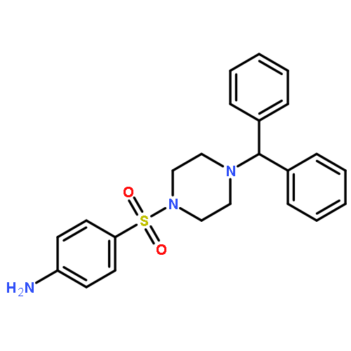 (4-{[4-(diphenylmethyl)-1-piperazinyl]sulfonyl}phenyl)amine