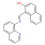 2-Naphthalenol, 1-[(8-quinolinylimino)methyl]-