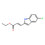 2-Propenoic acid, 3-(5-chloro-1H-indol-2-yl)-, ethyl ester, (E)-