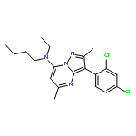 N-Butyl-N-[3-(2,4-dichlorophenyl)-2,5-dimethylpyrazolo[1,5-a]pyrimidin-7-yl]-N-ethylamine