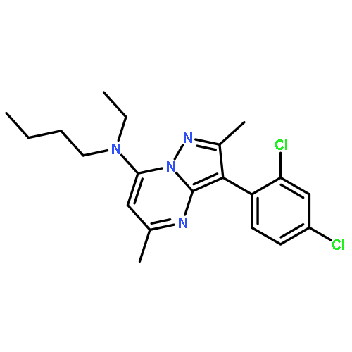 N-Butyl-N-[3-(2,4-dichlorophenyl)-2,5-dimethylpyrazolo[1,5-a]pyrimidin-7-yl]-N-ethylamine