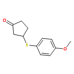 Cyclopentanone, 3-[(4-methoxyphenyl)thio]-