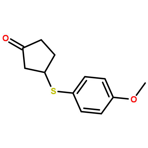 Cyclopentanone, 3-[(4-methoxyphenyl)thio]-