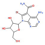 4-amino-6-bromo-7-[3,4-dihydroxy-5-(hydroxymethyl)oxolan-2-yl]pyrrolo[2,3-d]pyrimidine-5-carboxamide