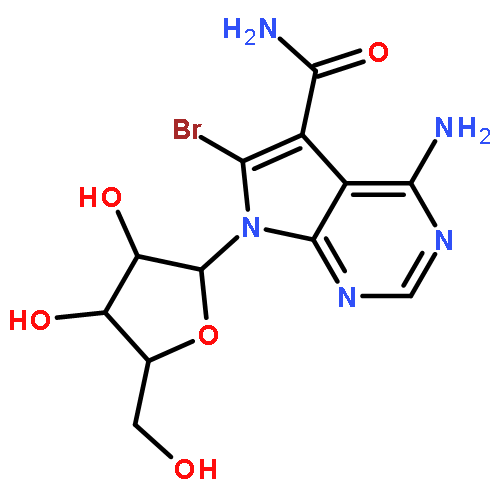 4-amino-6-bromo-7-[3,4-dihydroxy-5-(hydroxymethyl)oxolan-2-yl]pyrrolo[2,3-d]pyrimidine-5-carboxamide